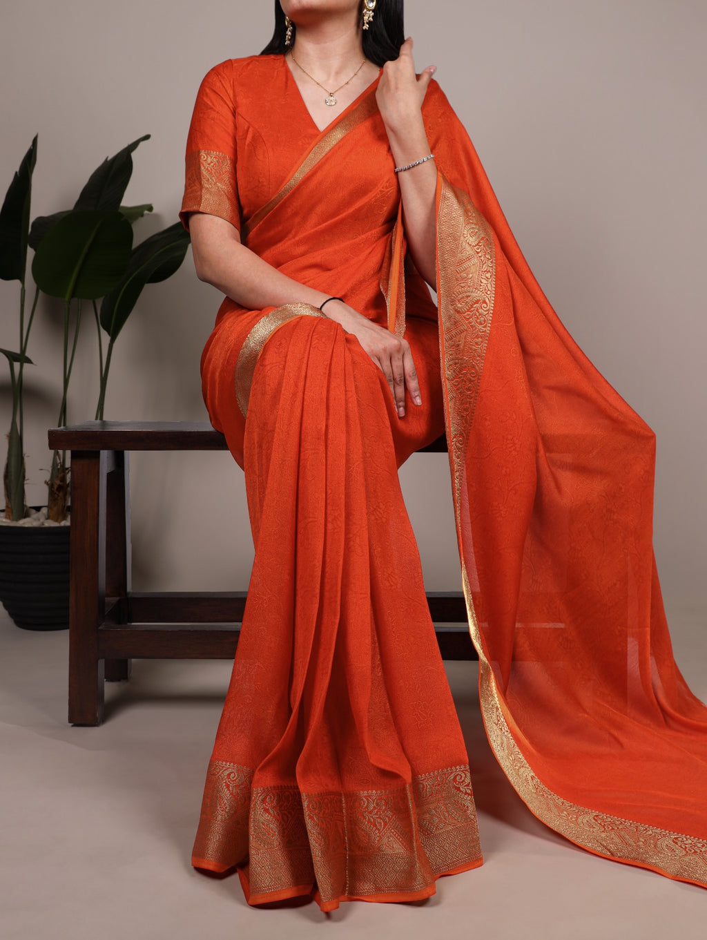 Marsh Mello saree is designed