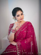 Wedding Special Soft Silk Embroidery Work Saree