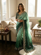 Shaded Color  Soft Frendy Chiffon Saree