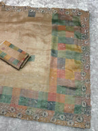 MariGold Glass Organza Saree