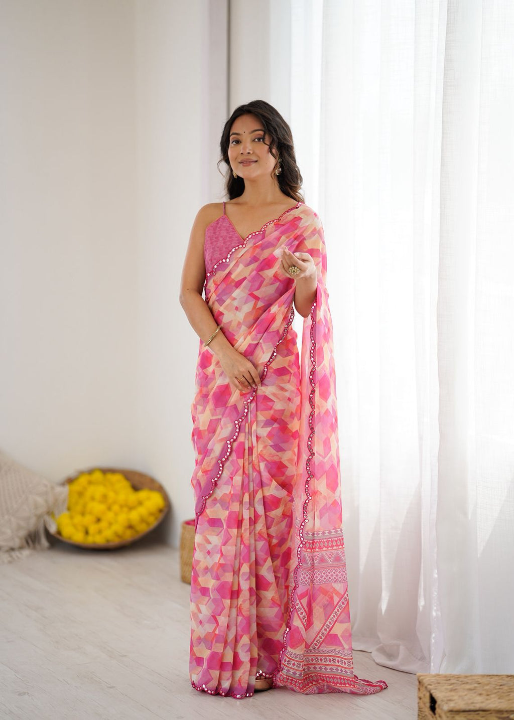 Saree Look Rich Georgette Silk