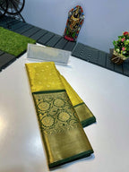 KANCHIVARAM GREEN SILK SAREE