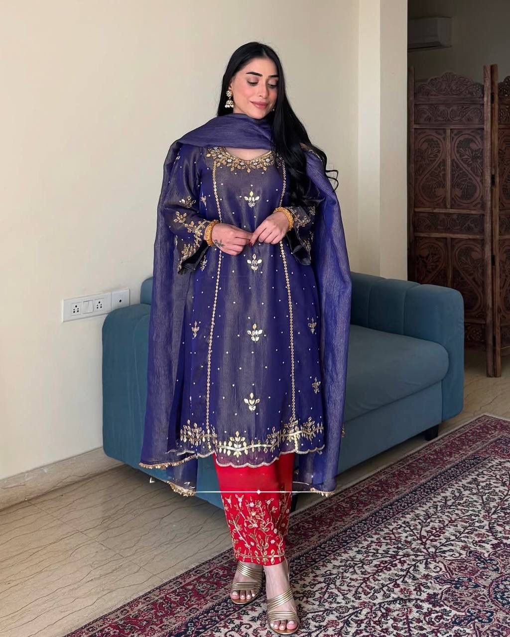 EMBRODERY SEQUENCE GOWN & DUPPATA