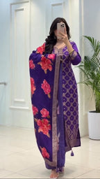 Beautiful Banarasi Silk Suit