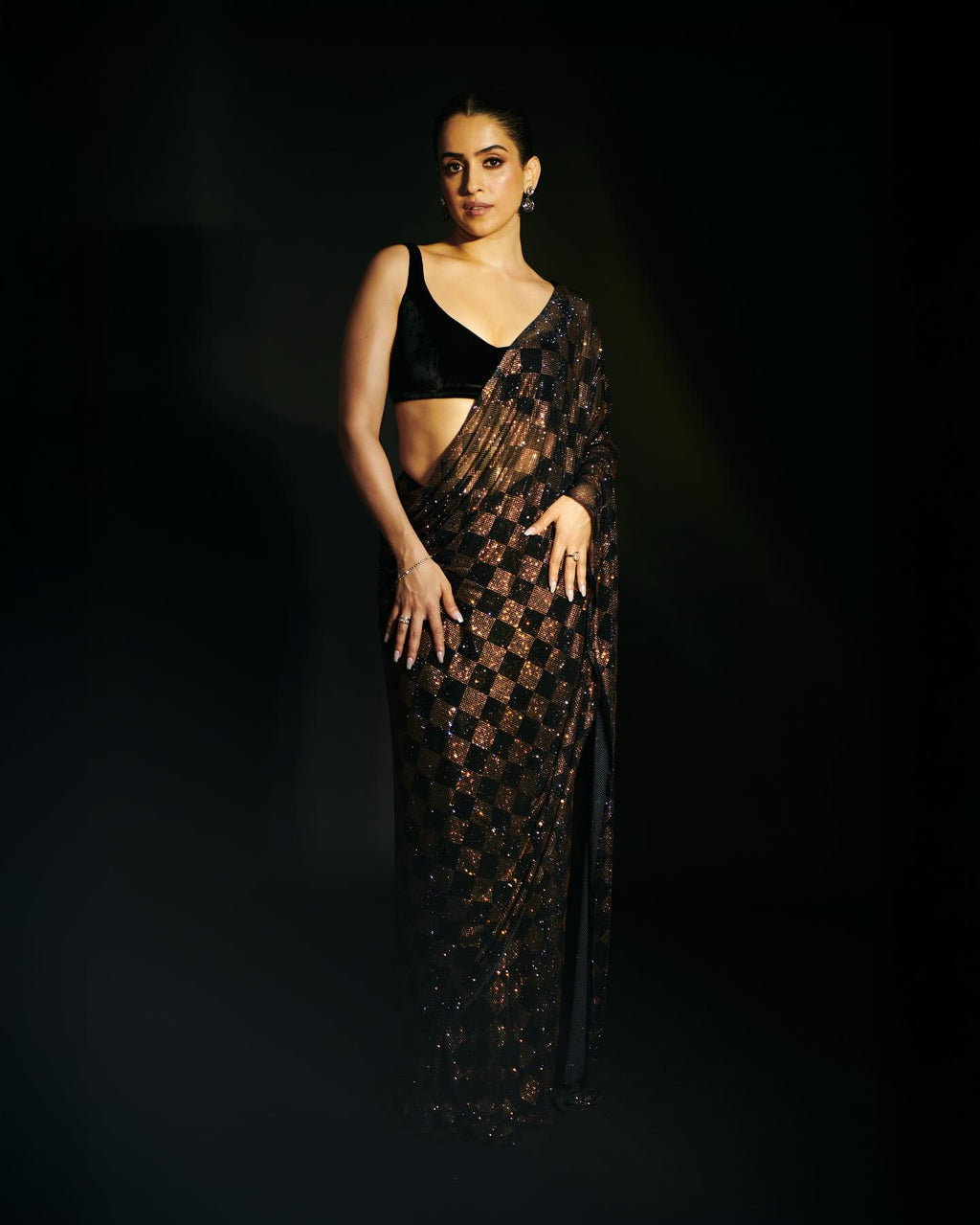 Bollywood BlockBuster Sanya Malhotra Saree