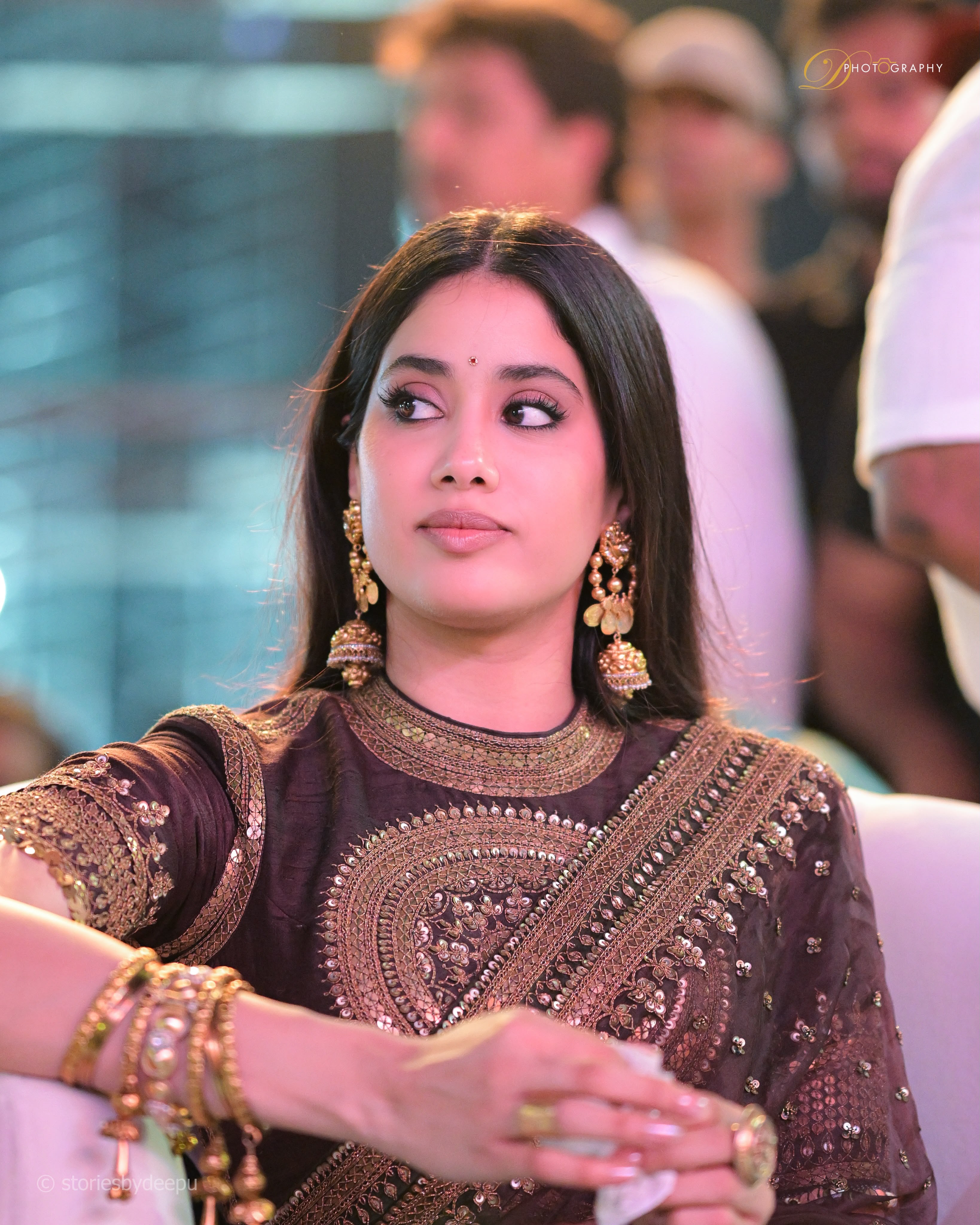 Bollywood Star Janvi kapoor Soft Twill Saree