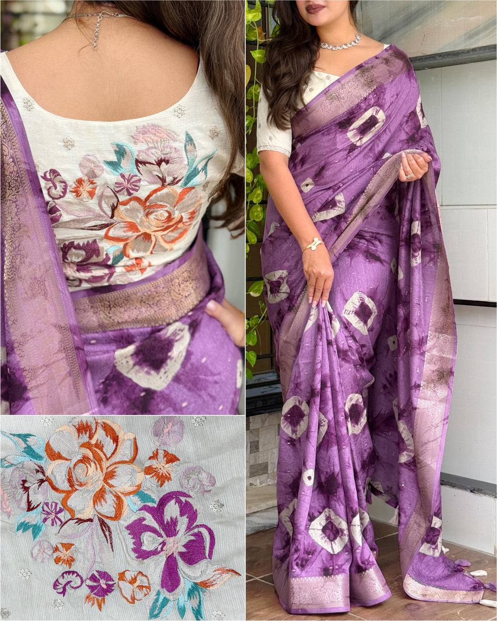 Pure Viscose Cotton Saree