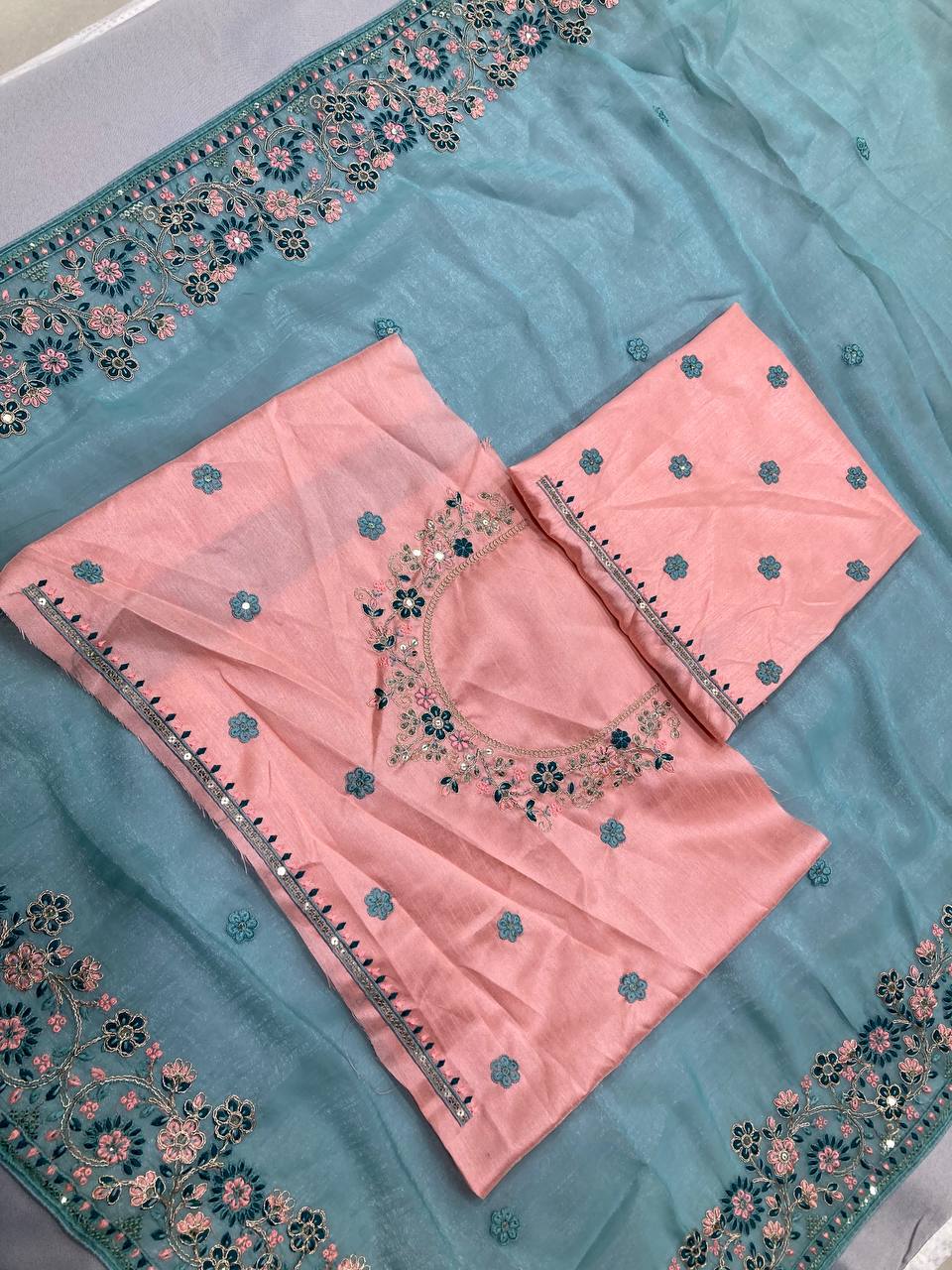 WEDDING WEAR GOREGETTE SAREE