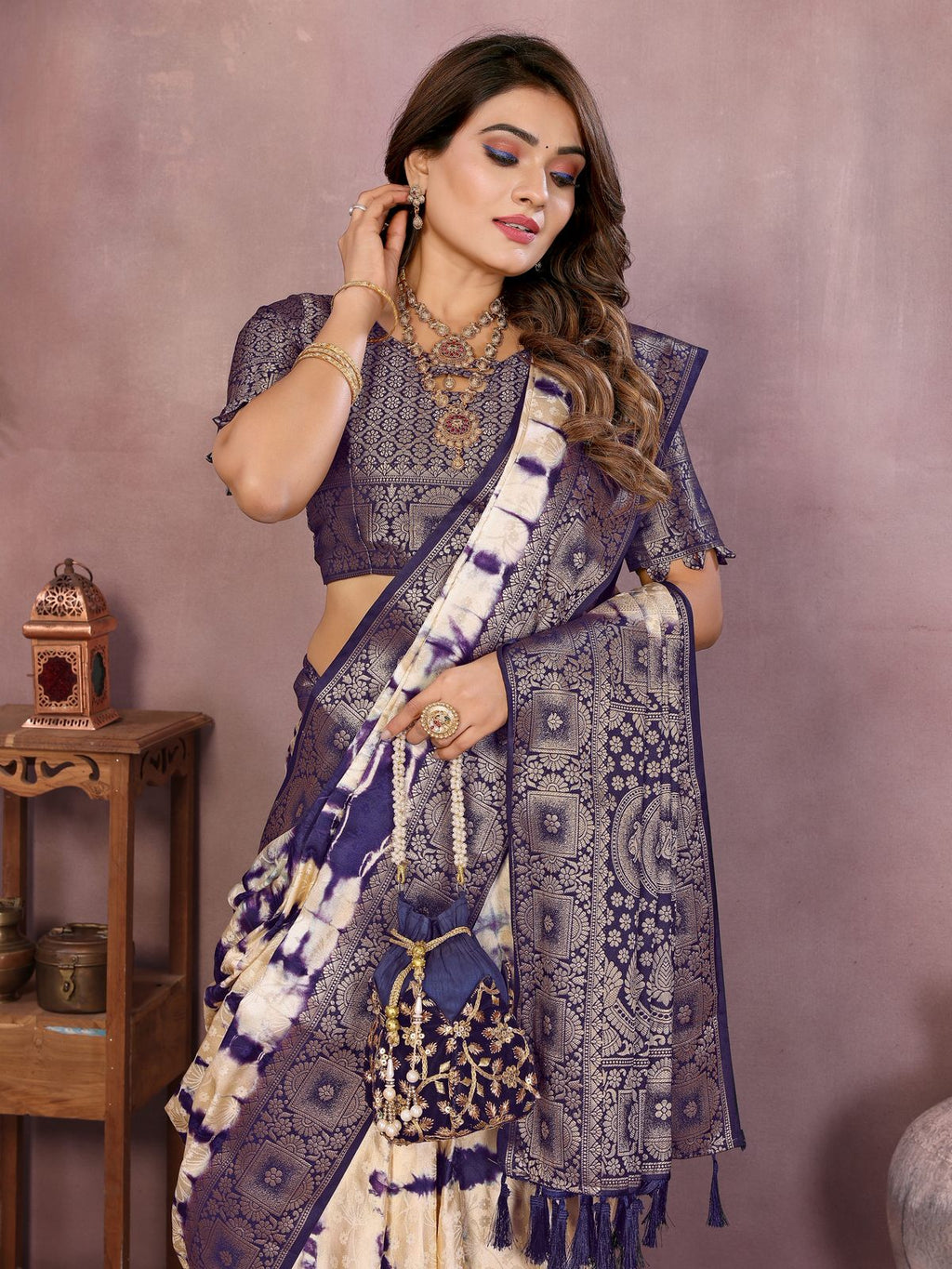 Pure Sibory With Soft Satin Silk Saree