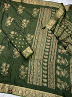 Motif Styled Printed Cotton Saree