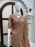 Wedding special Tibby Silk Designer Saree