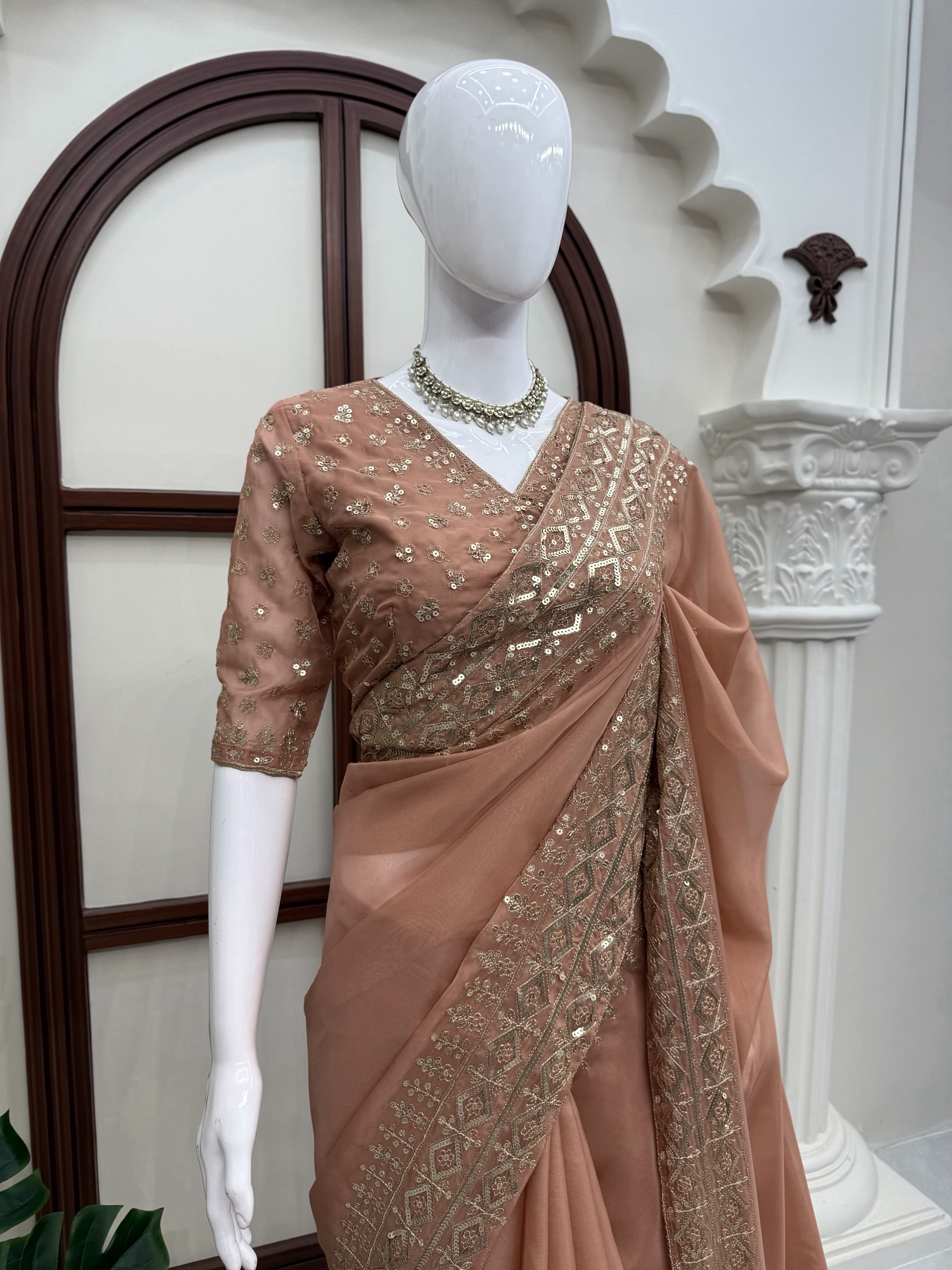 Wedding special Tibby Silk Designer Saree