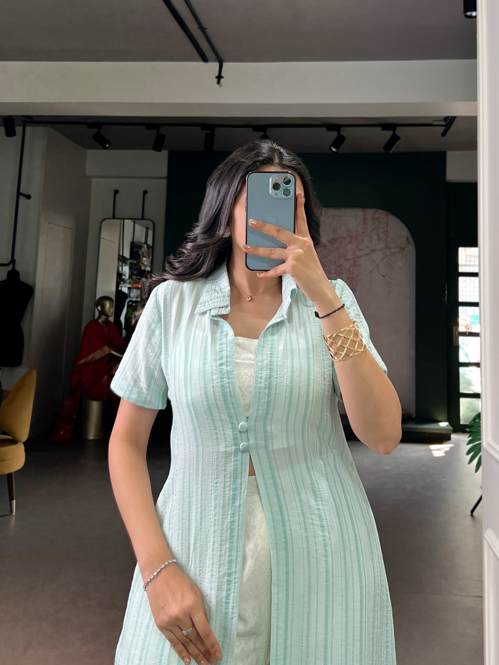 Soft textures soothing tones, standout style Indo-Fusion Set