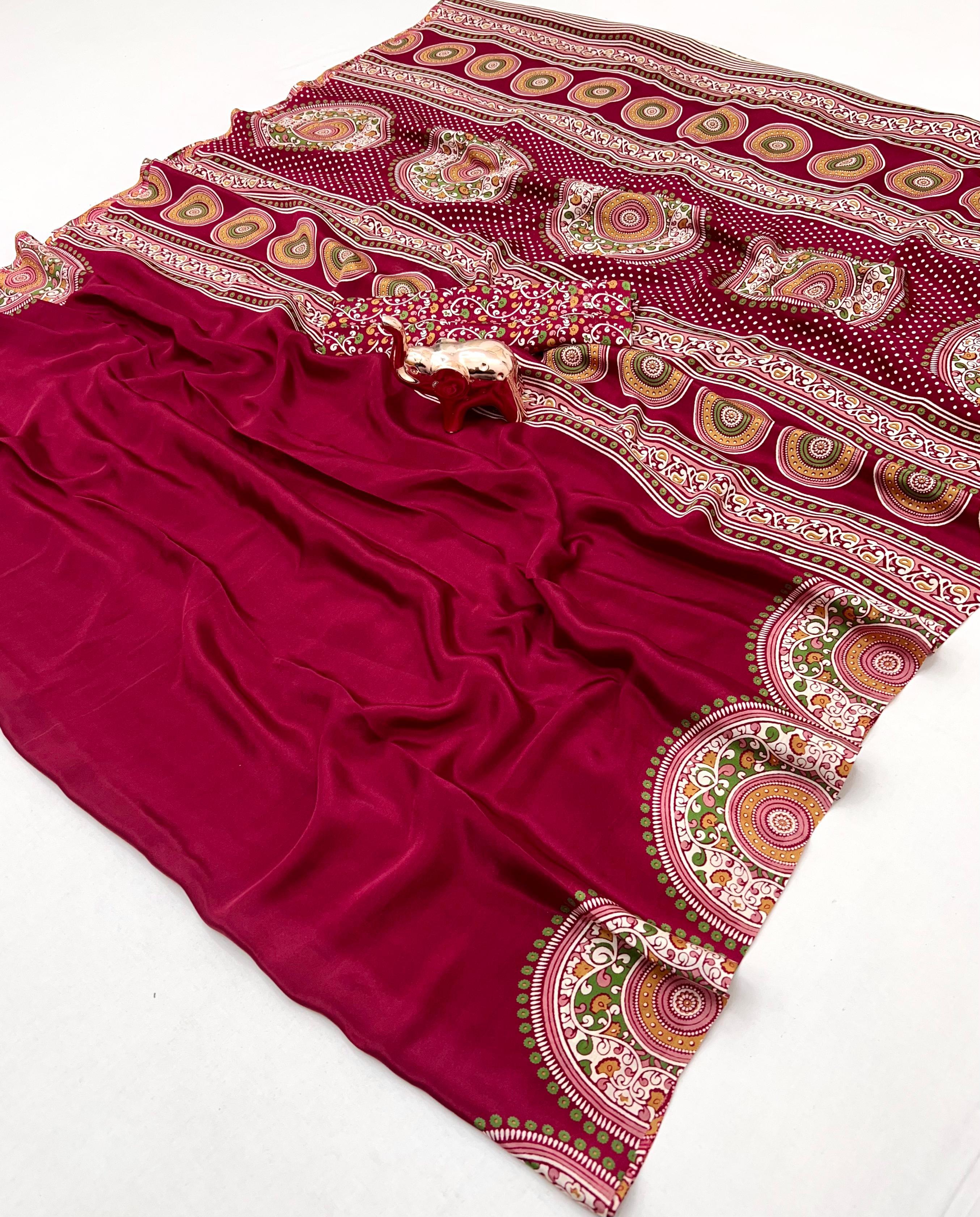 PURE SATIN SILK SAREE