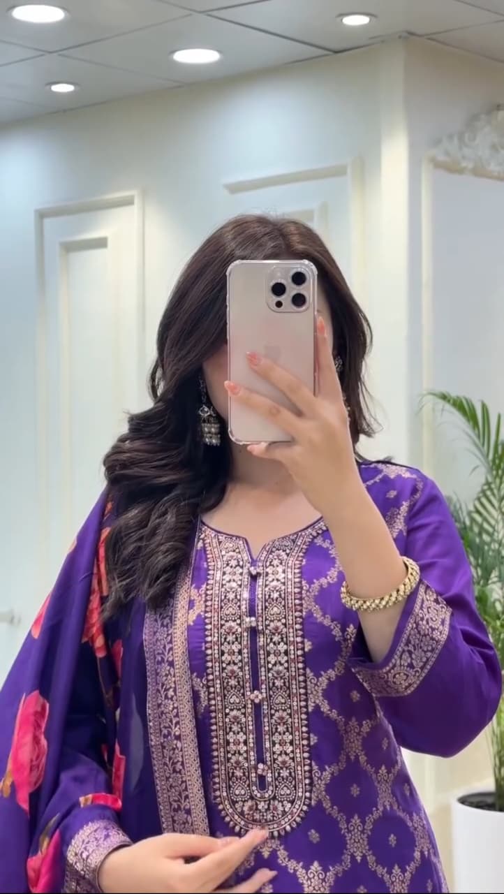 Beautiful Banarasi Silk Suit