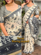 Malavika Khadi Cotton Saree
