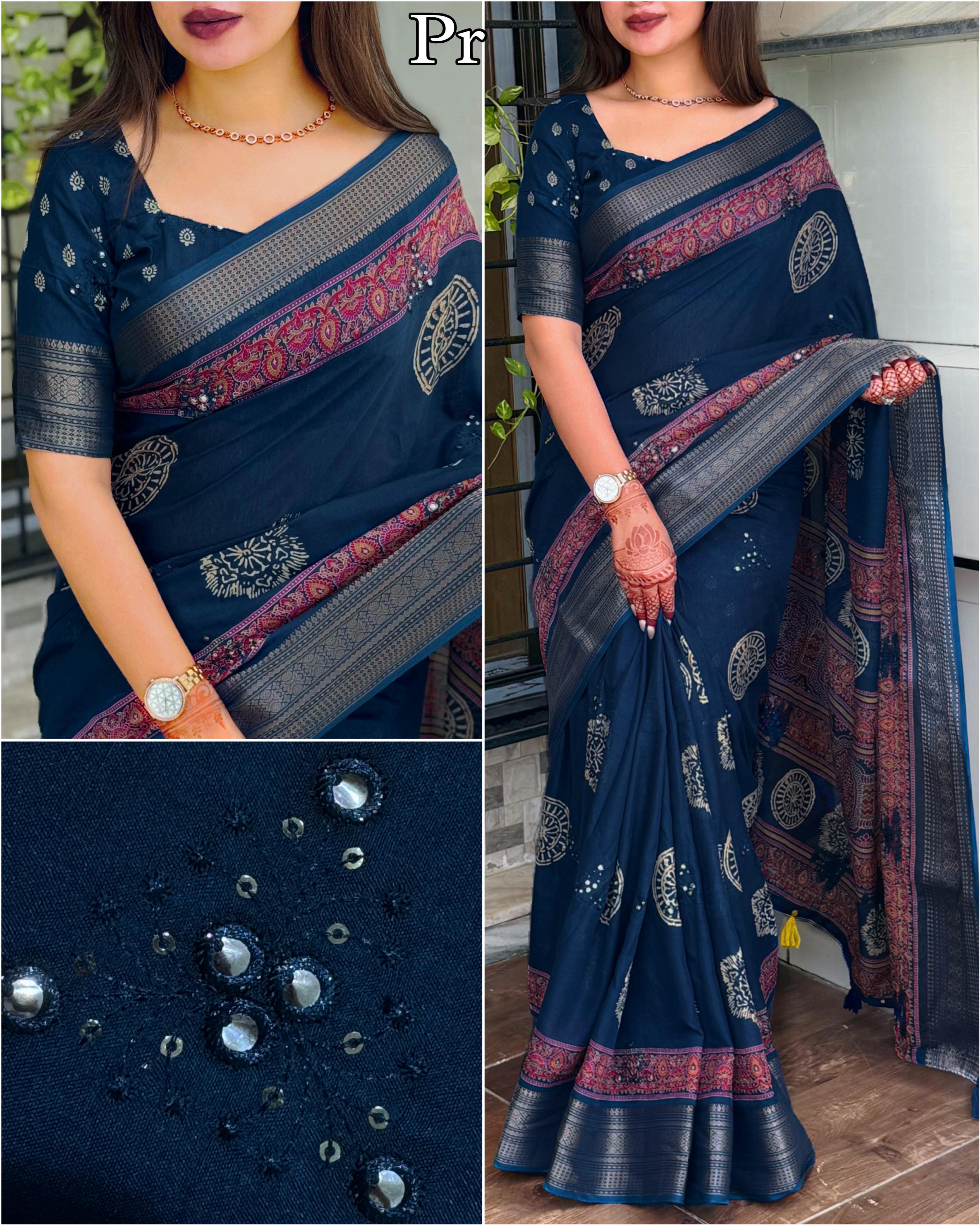 Saree-pure mul cotton