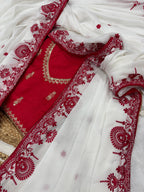 Soft Catonic Rangoli Silk Saree