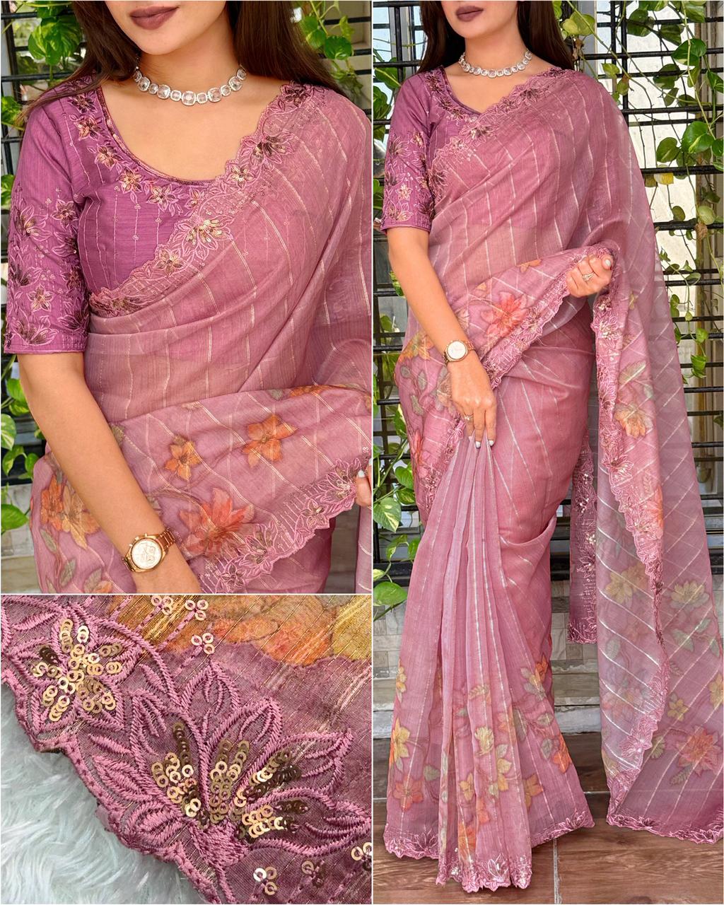 Kashish Glass Organza Saree