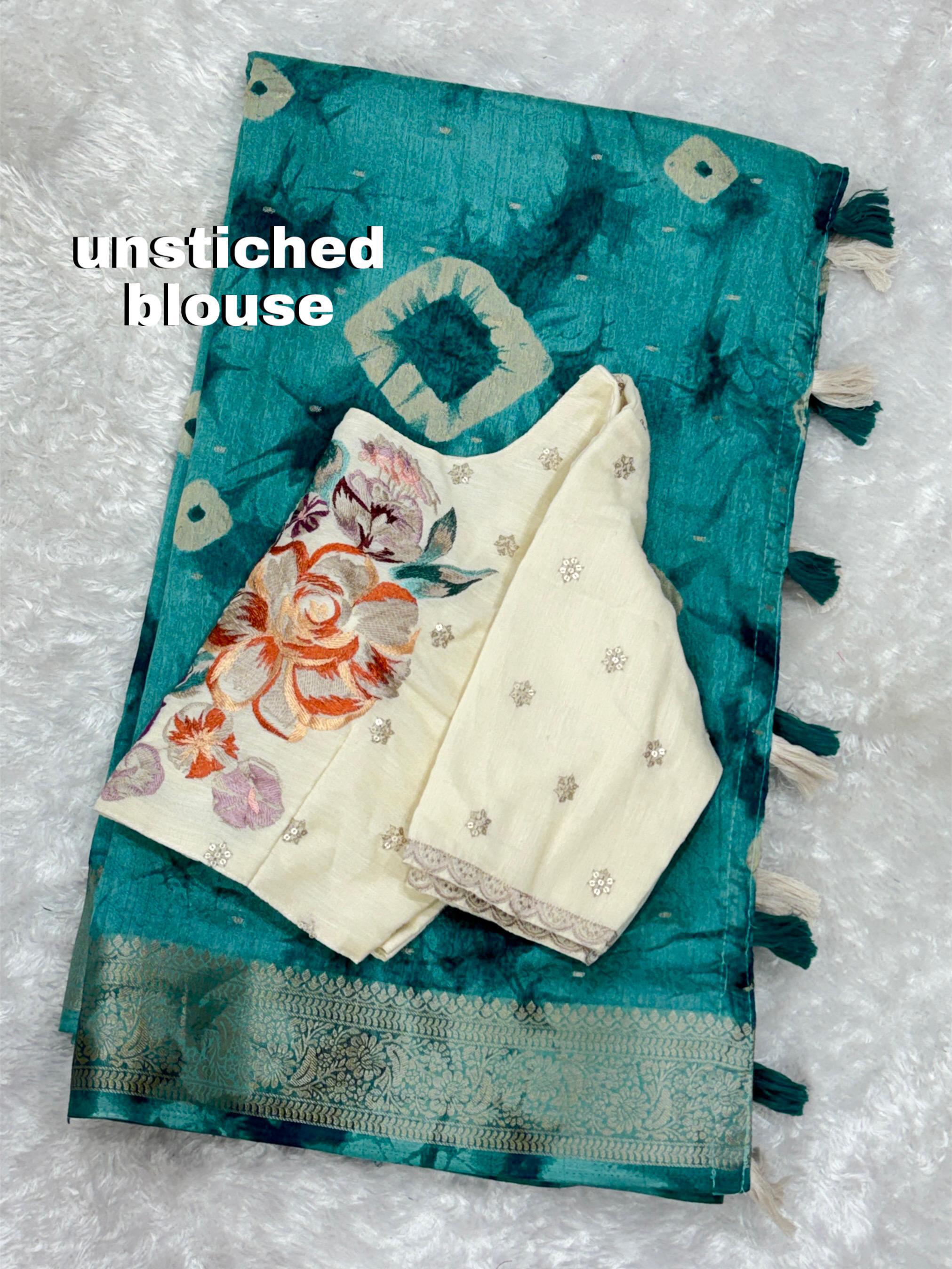 Pure Viscose Cotton Saree