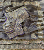 Sabyasachi Inspired Premium Moss Chiffon Saree