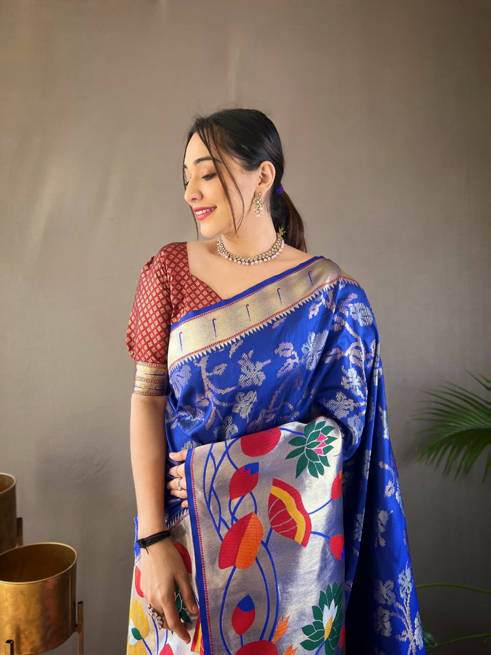 Pure Soft Paithani Silk Saree