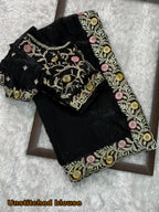 Treding fandy satin saree