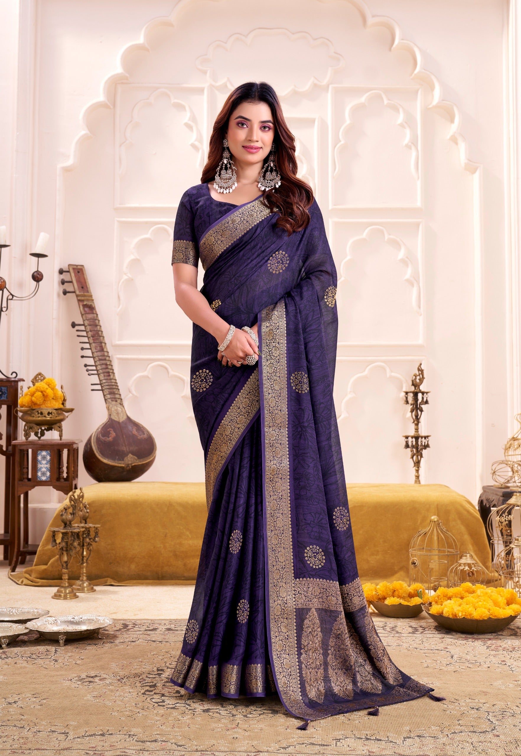 SUPERHIT JEQUARD PALLU SAREE