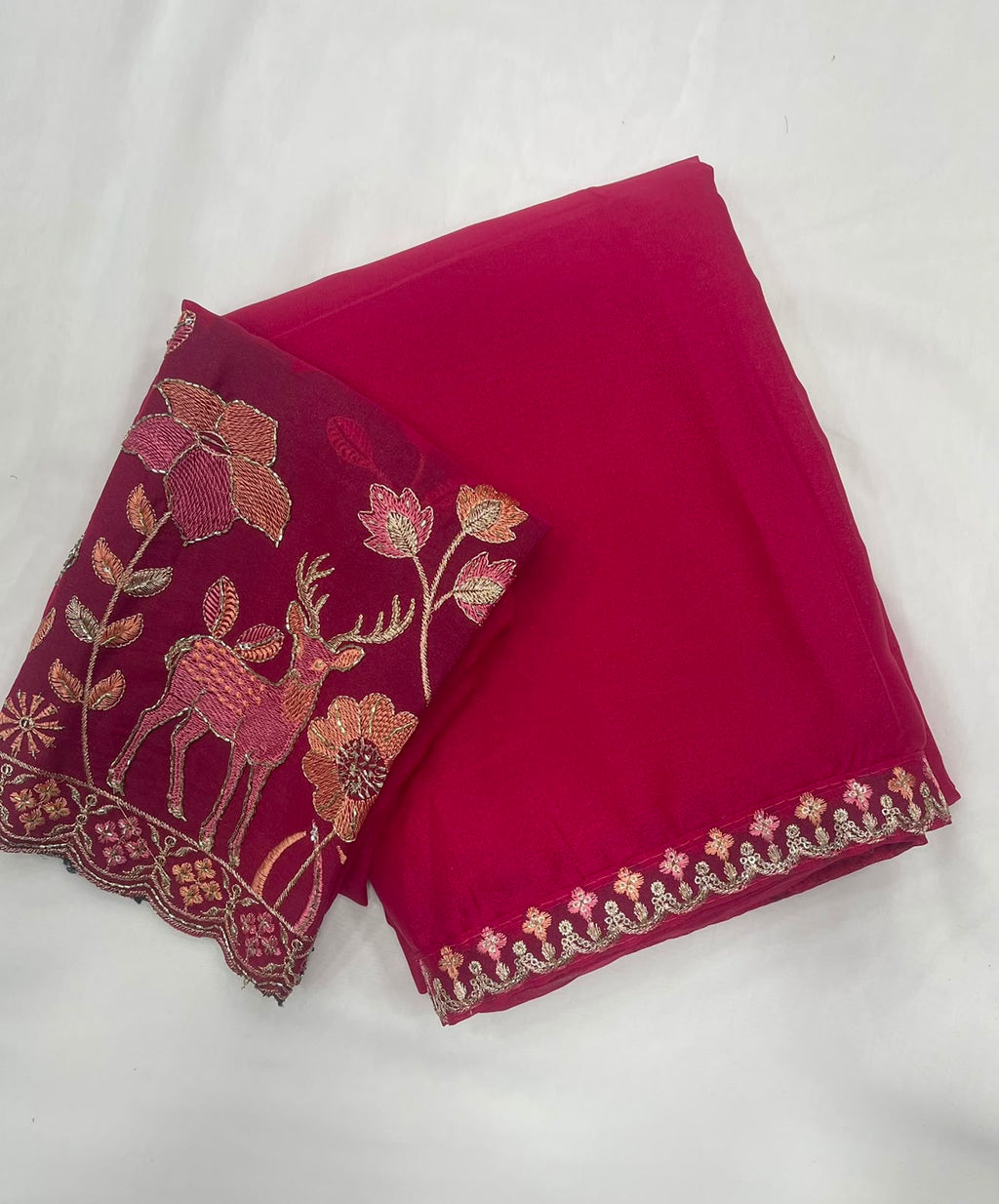 Rangoli Silk Multi Emrodairy Saree