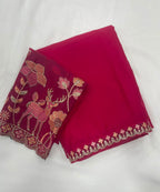 Rangoli Silk Multi Emrodairy Saree