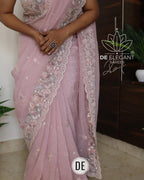 Soft Crunshy Silk Fabric Saree