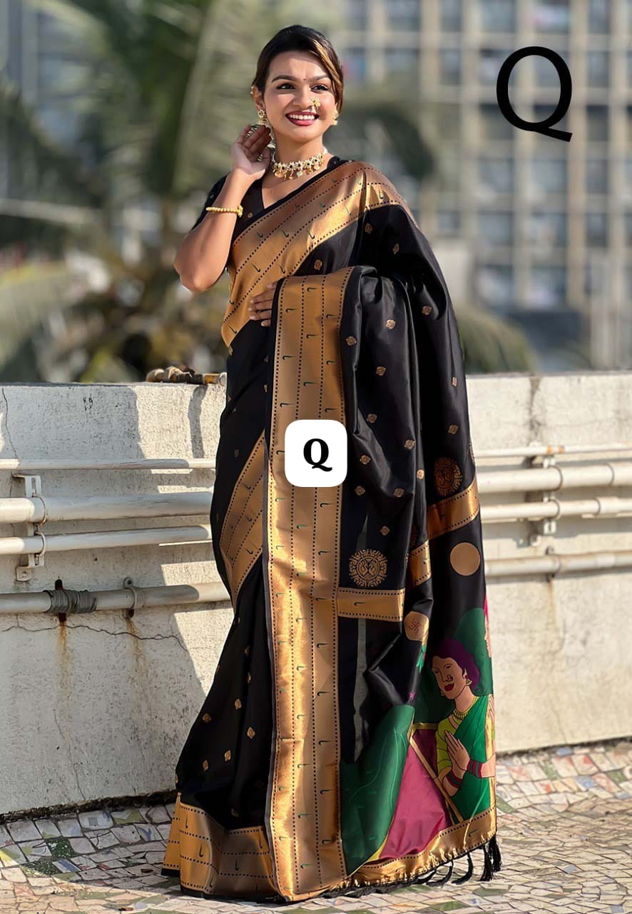 Special Makarsankranti Black Saree Collection