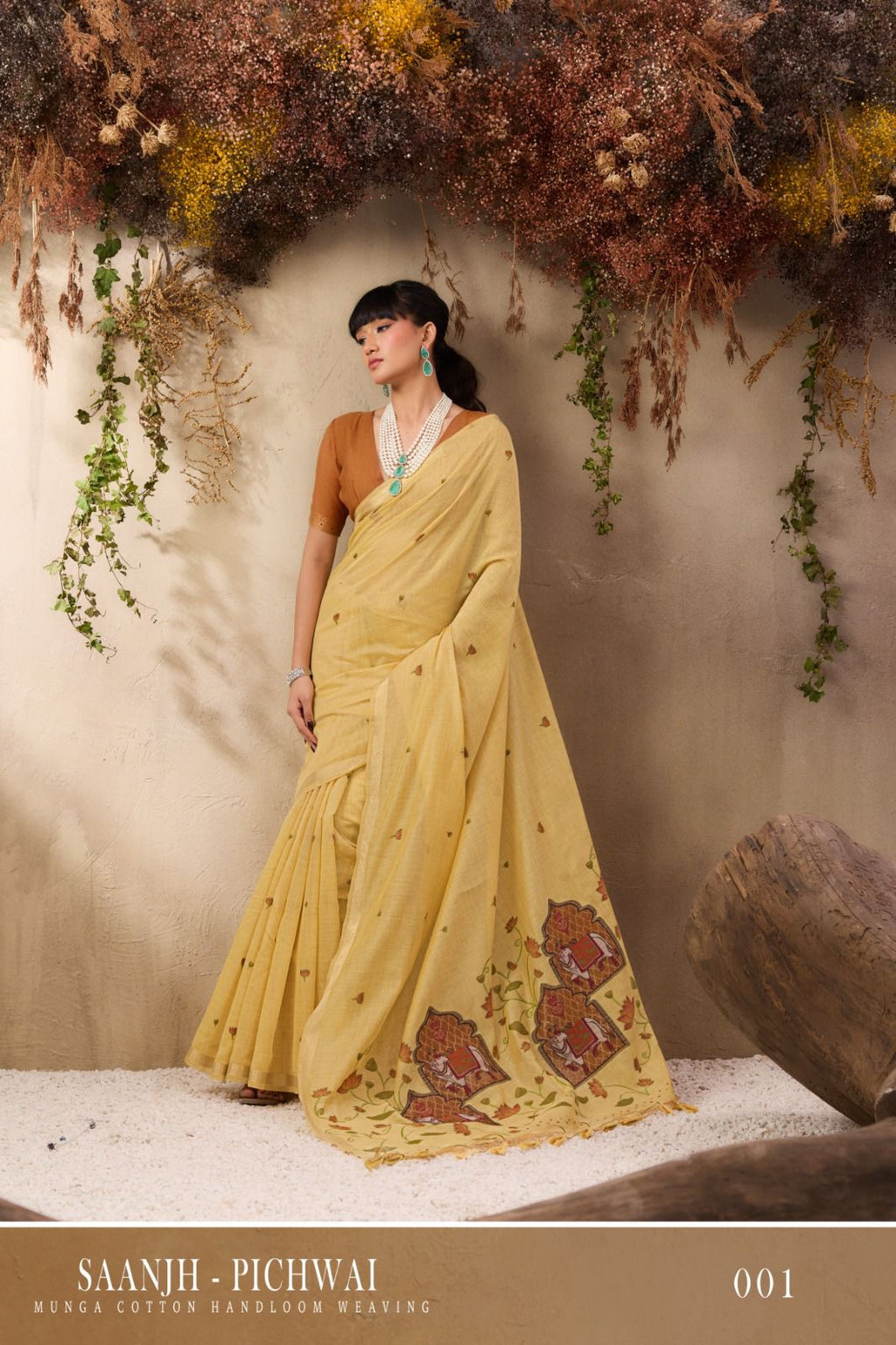 MUNGA COTTON HANDLOOM SAREE