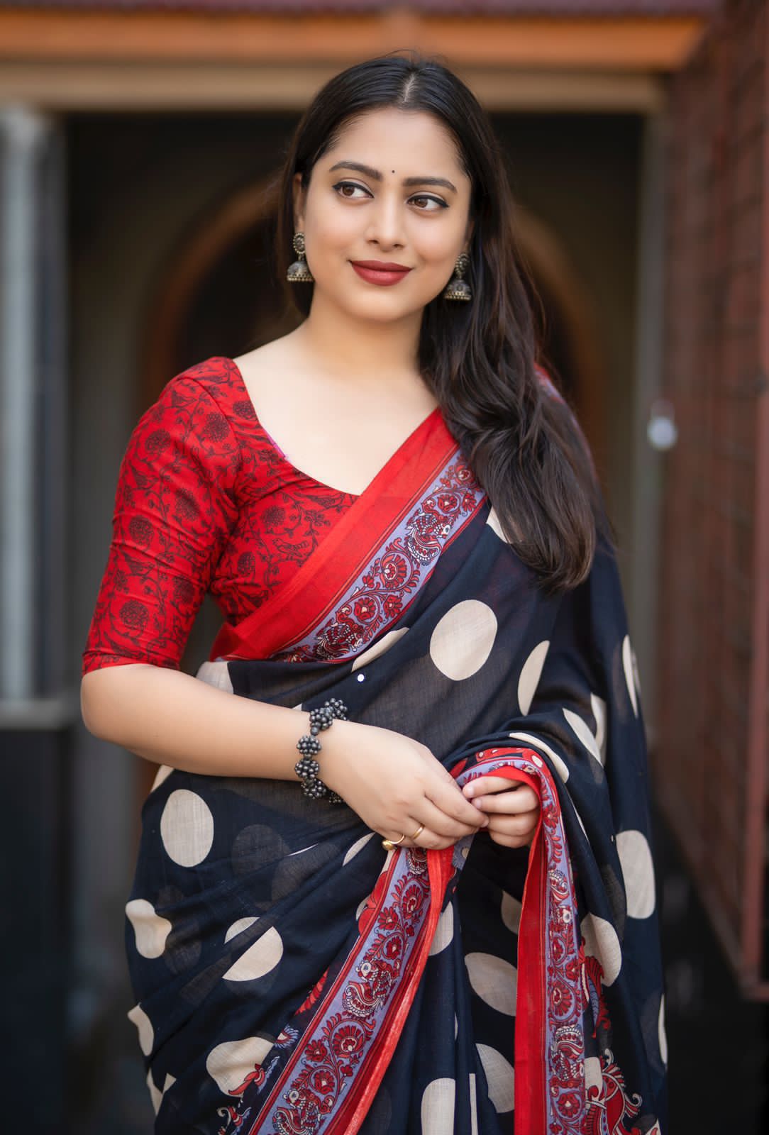 NEW FANCY LINEN SAREE