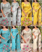 Ishwari Cotton Tusser Saree