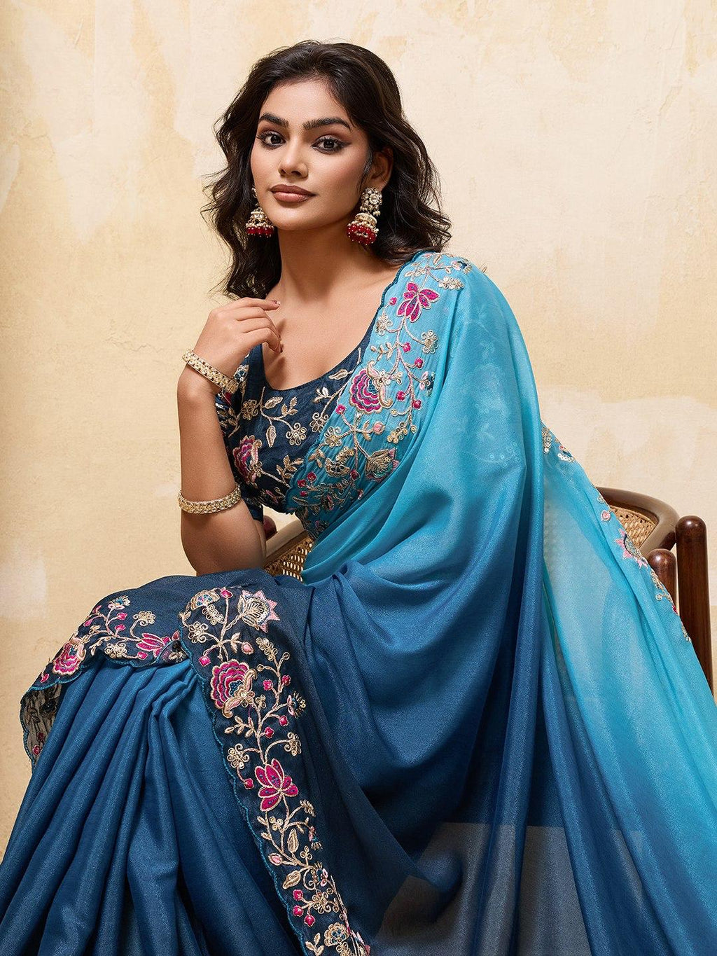 Soft Star Georgette Saree