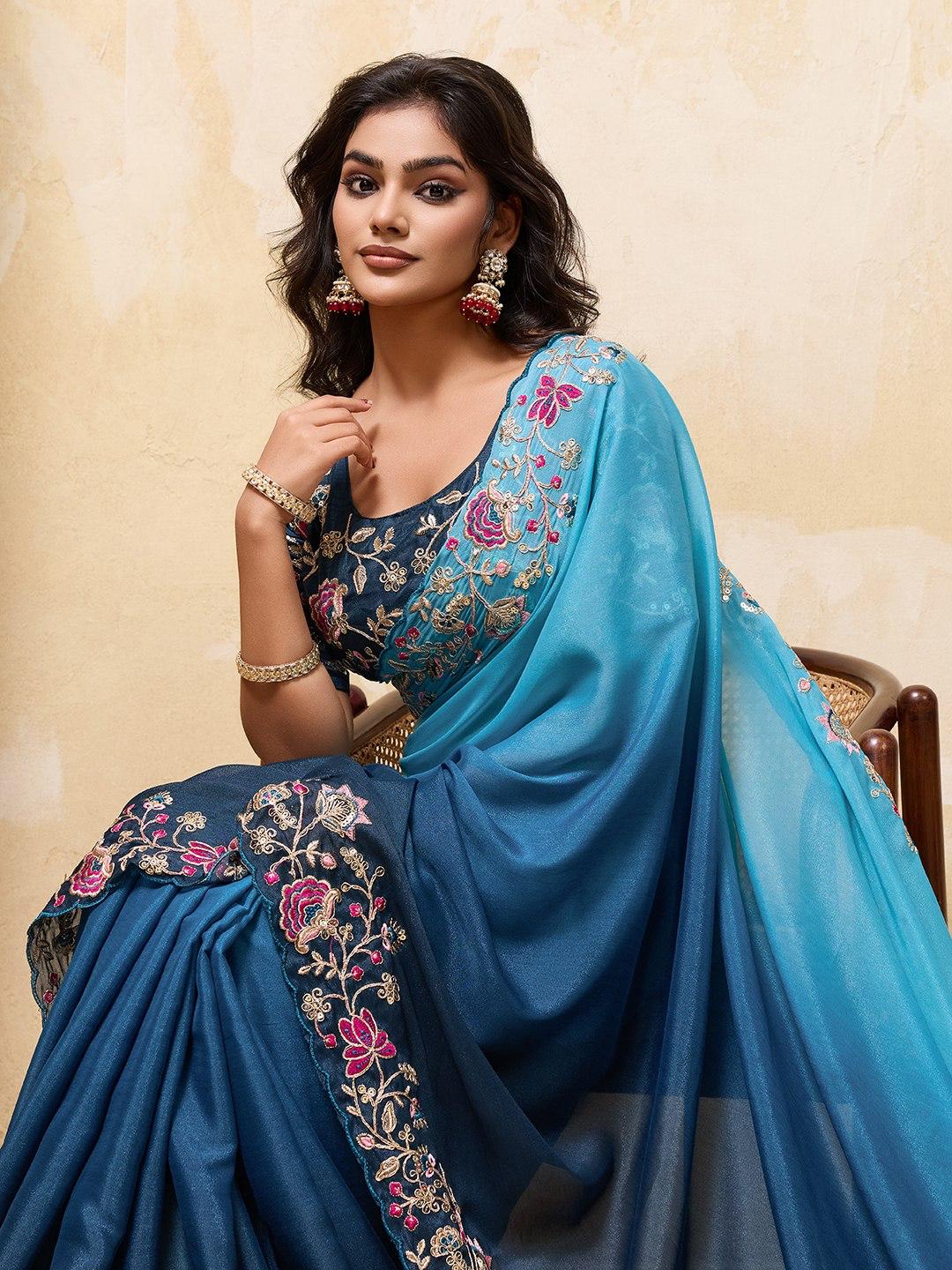 Soft Star Georgette Saree