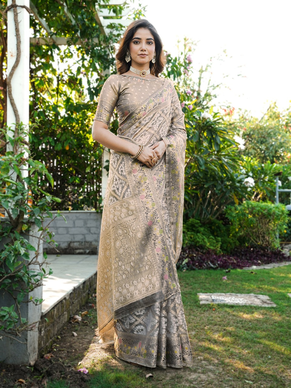 BANDHANI ORGANZA PATOLA SAREES