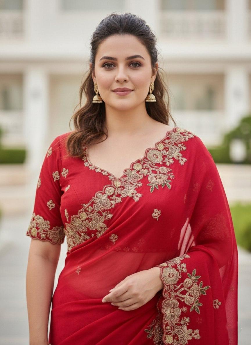 Soft Fendy Chiffon Saree