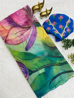 Soft Chiffon Digital Print Saree
