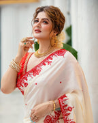 Soft Catonic Rangoli Silk Saree