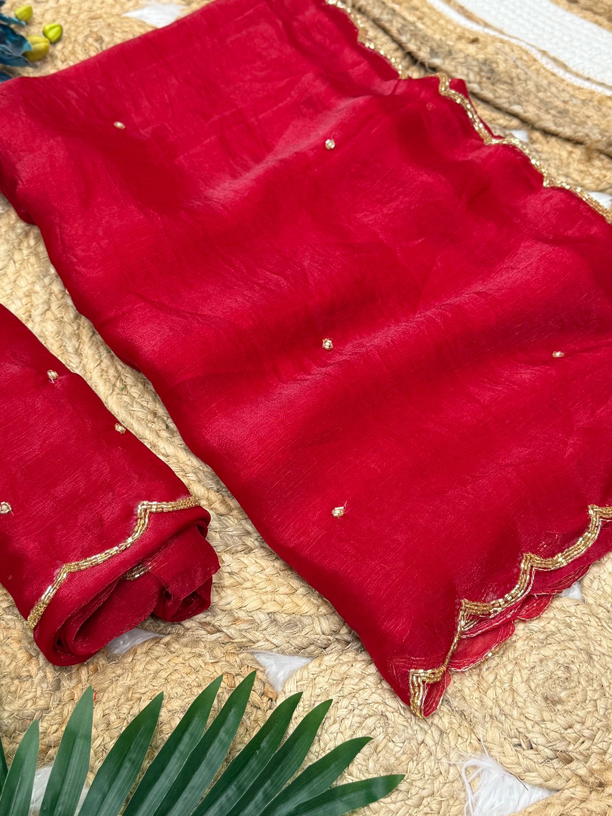 Space Chiffon Silk Saree