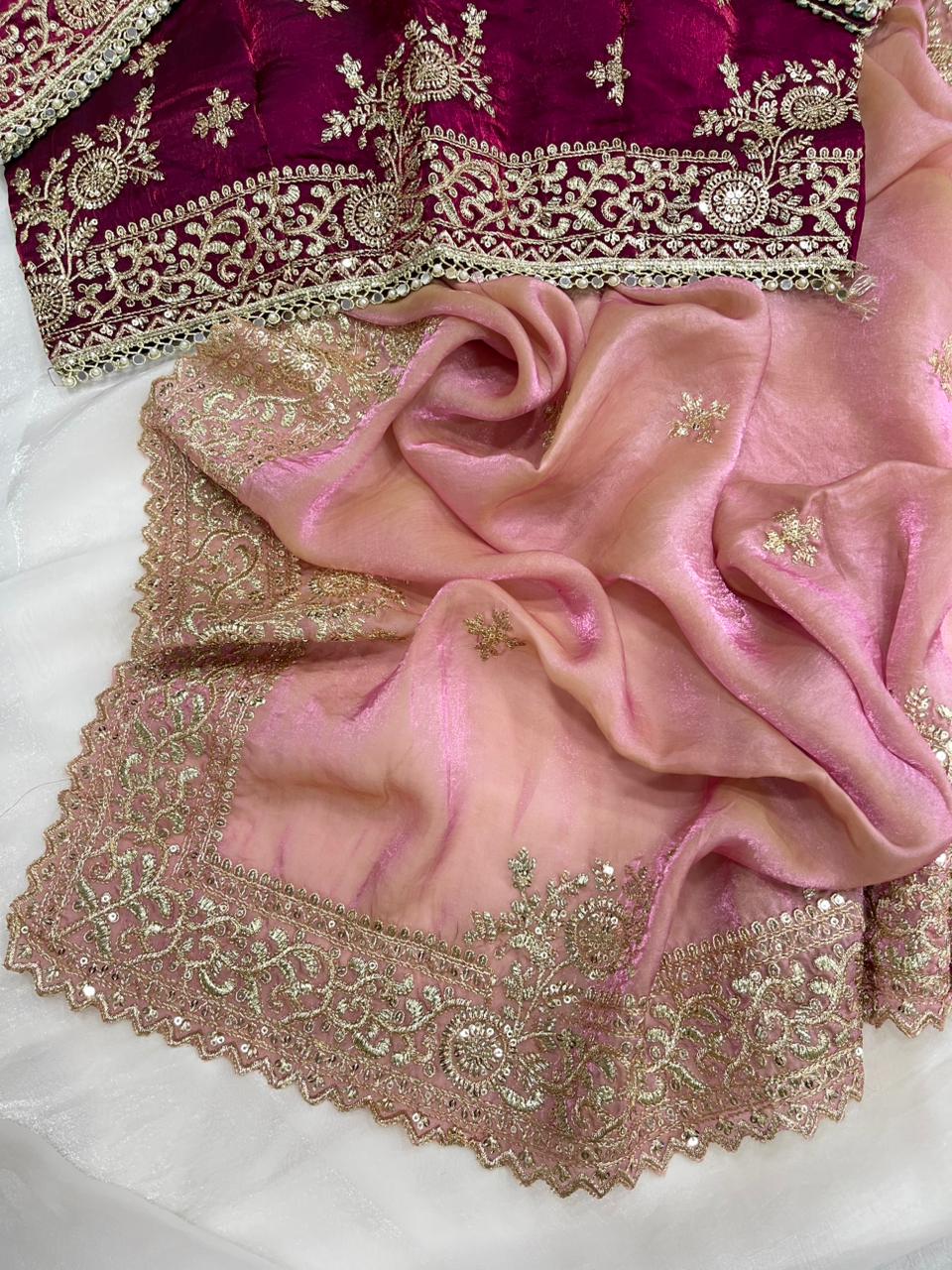Very soft & elegant rich look fendy sartin fabric