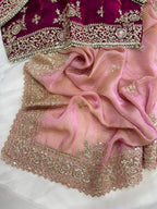 Very soft & elegant rich look fendy sartin fabric