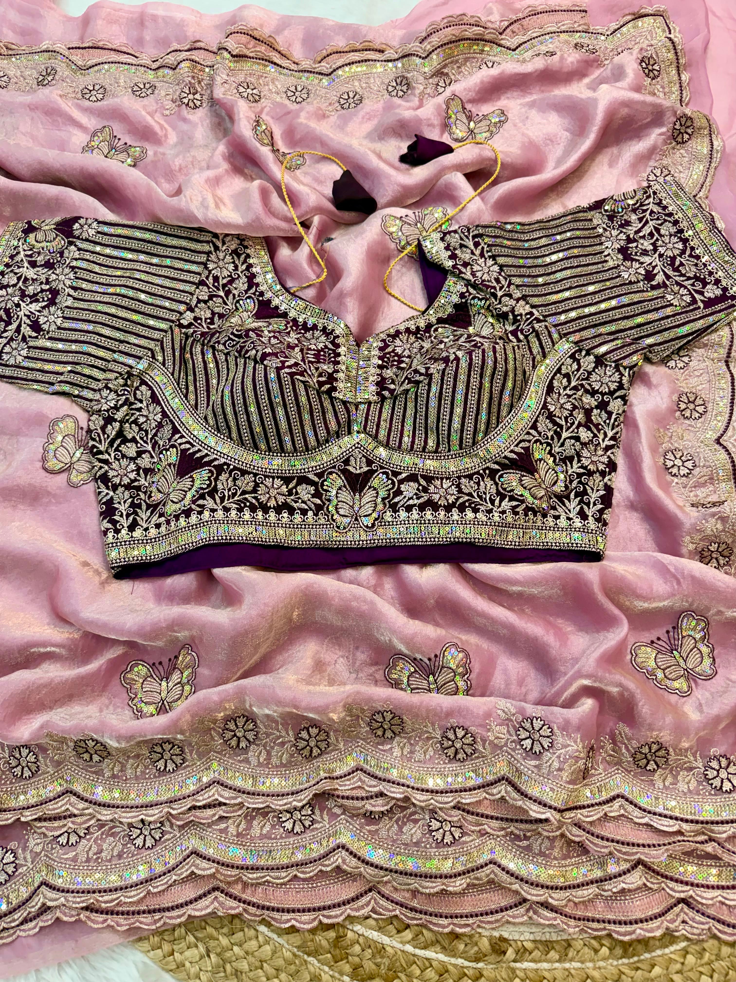 Sabyasachi Inspired Space Silk Premium Saree