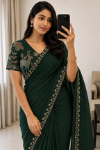 Rangoli Silk Multi Emrodairy Saree