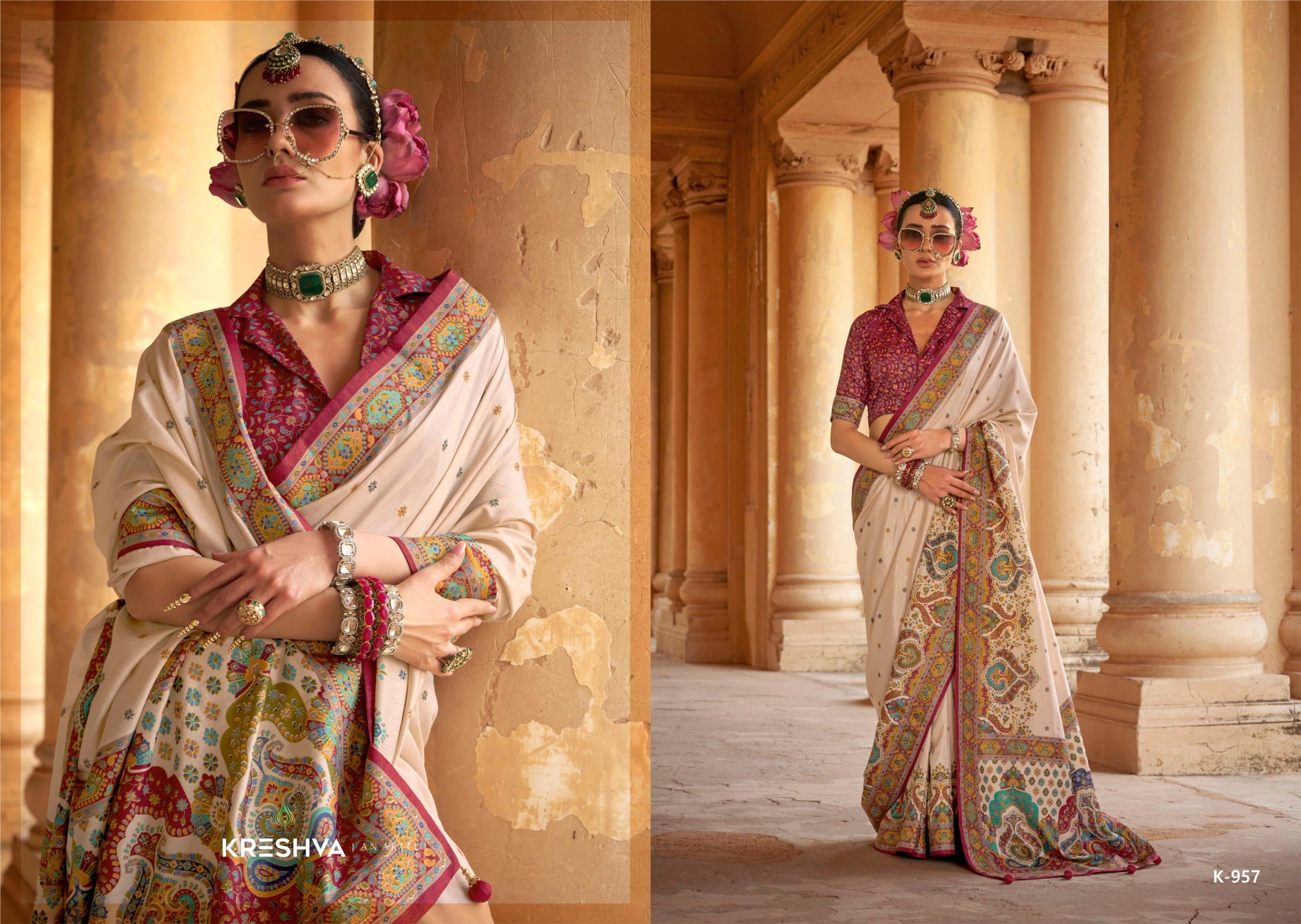 Pv Silk With Luxury Print Saree