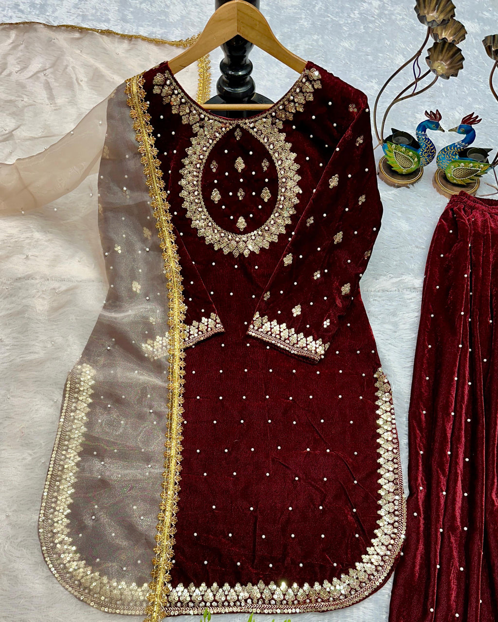 HAVY VISCOS VELVET SUIT