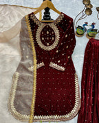 HAVY VISCOS VELVET SUIT