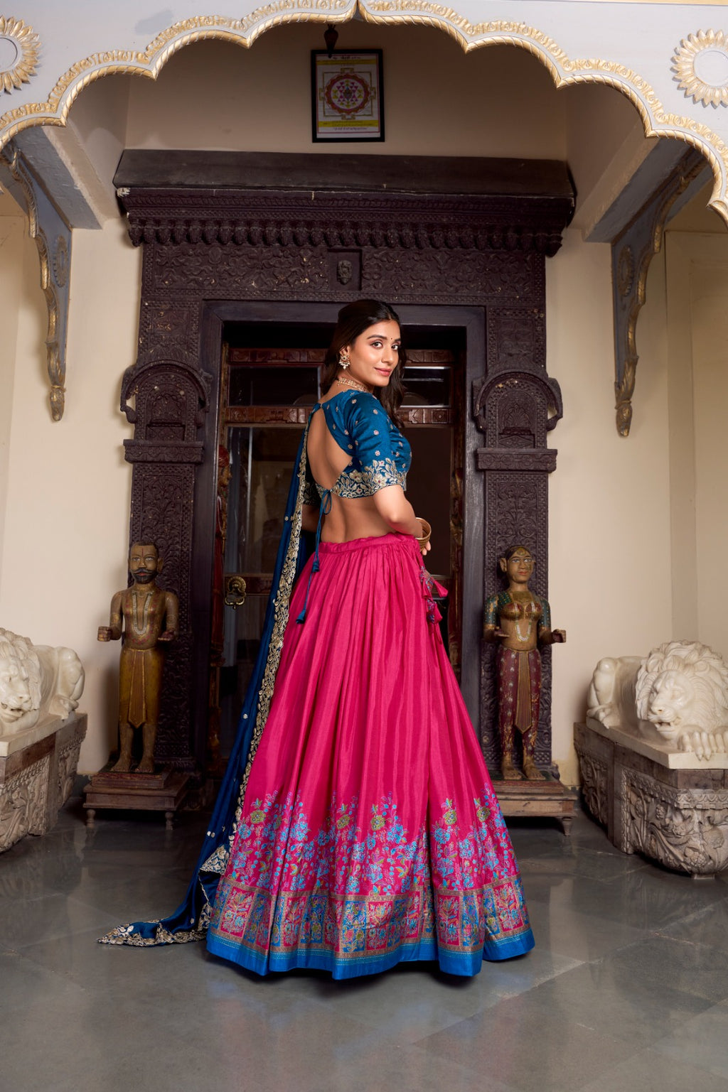 TASAR SILK LEHENGA CHOLI